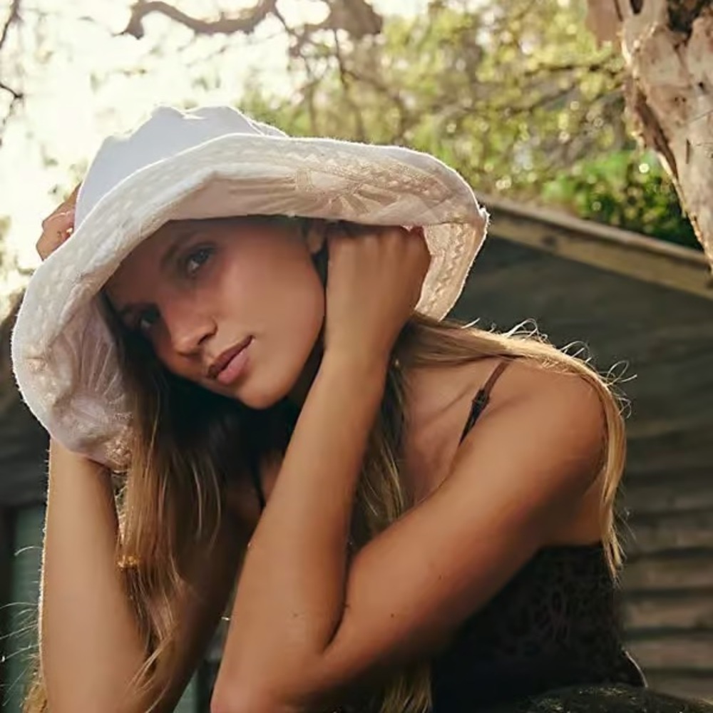Free People X Rahi Sunset Brimmed Hat new with tags one size ☀️ - Picture 3 of 5